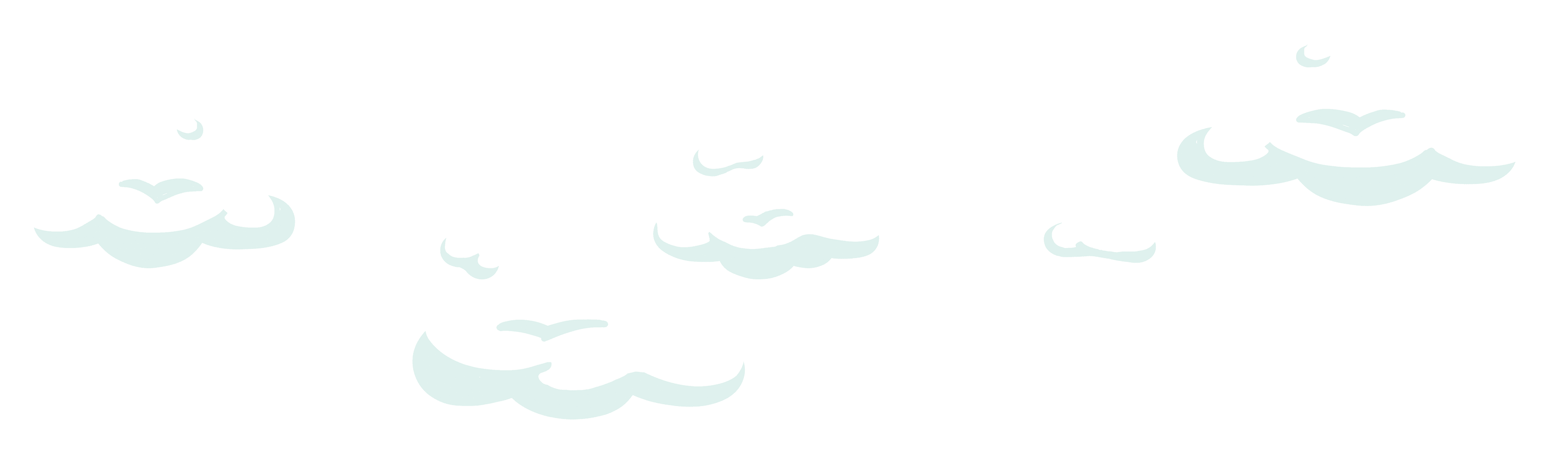 Blue Ballonia cartoon clouds